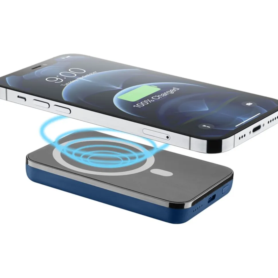 Cellularline Draadloze powerbank MAG 5000 Magsafe Blauw