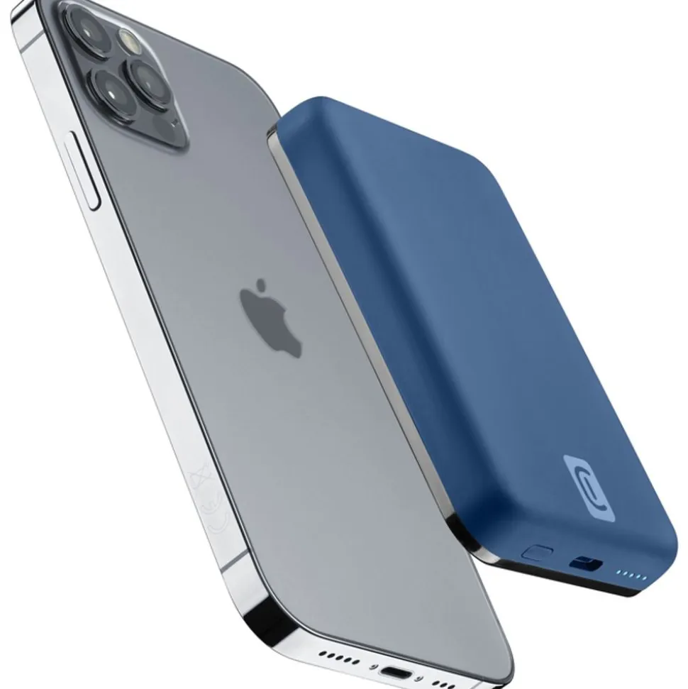 Cellularline Draadloze powerbank MAG 5000 Magsafe Blauw