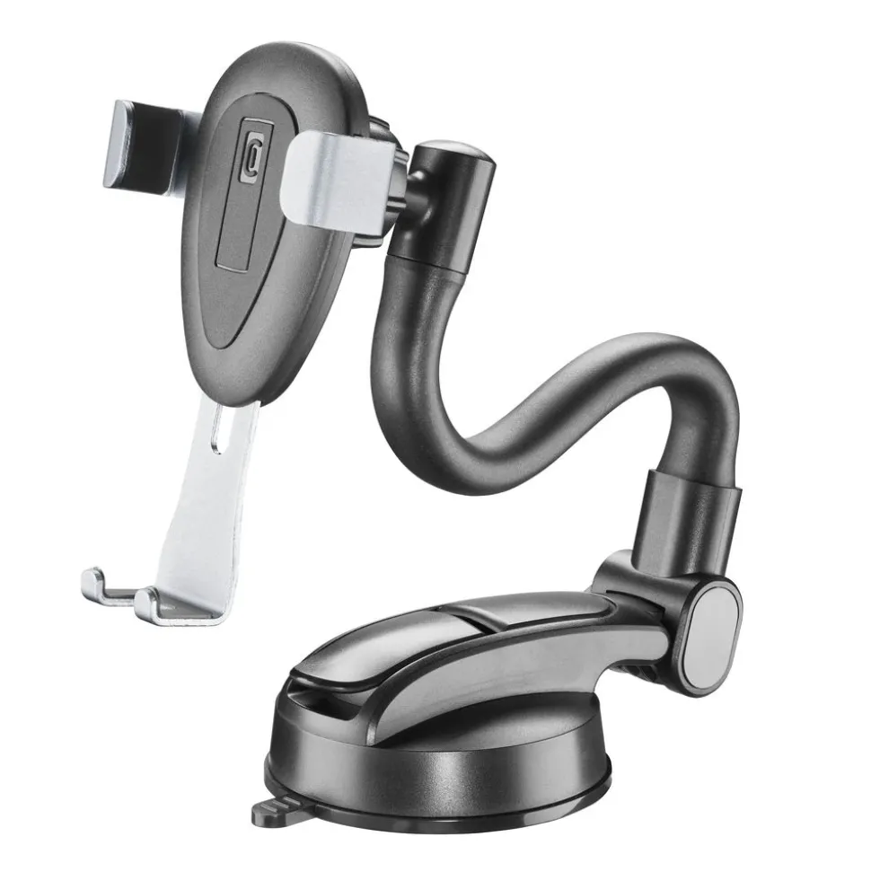 Cellularline Slide Flexy universele smartphonehouder met zuignap en flexibele arm Zwart