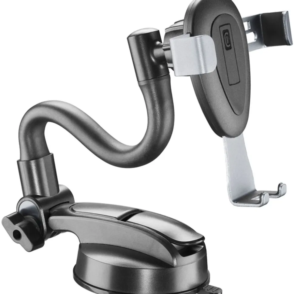 Cellularline Slide Flexy universele smartphonehouder met zuignap en flexibele arm Zwart