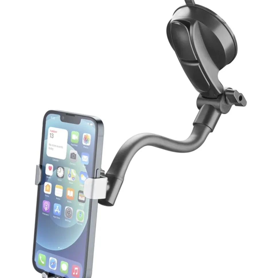 Cellularline Slide Flexy universele smartphonehouder met zuignap en flexibele arm Zwart