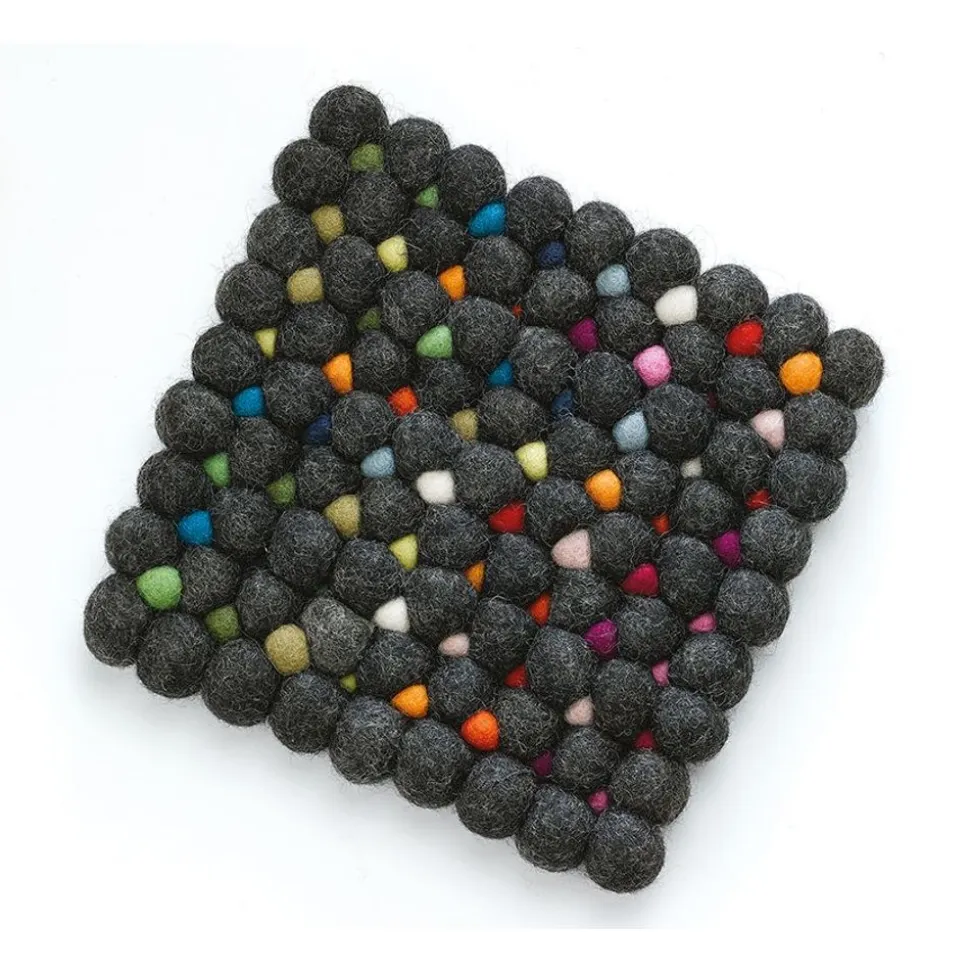 Cilio Lana onderzetter vierkant Nero