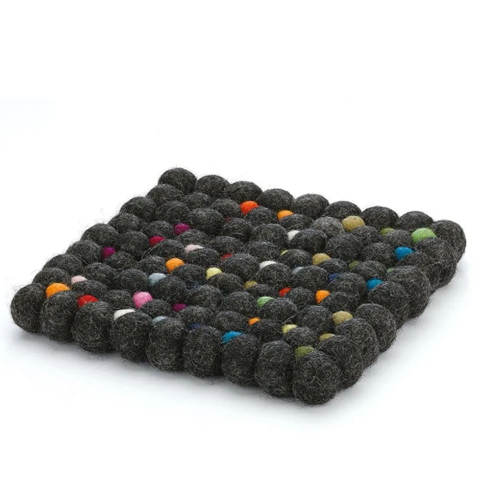 Cilio Lana onderzetter vierkant Nero