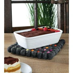 Cilio Lana onderzetter vierkant Nero