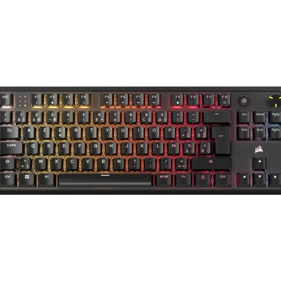 Corsair K70 CORE TKL - Mechanisch Gaming Toetsenbord - AZERTY - RGB LED - MLX Red Switch - Zwart