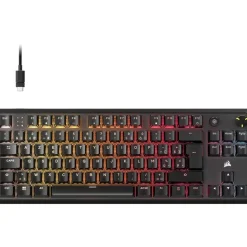 Corsair K70 CORE TKL - Mechanisch Gaming Toetsenbord - AZERTY - RGB LED - MLX Red Switch - Zwart