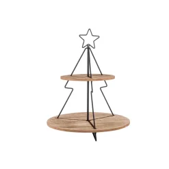Cosy @ Home ETAGERE STAR Â ZWART 37X37XH46,5CM HOUT