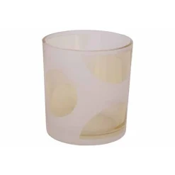 Cosy @ Home Theelichthouder Summer Geel 7x7xh8cm Gla S