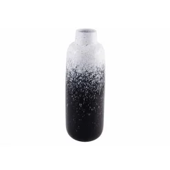 Cosy @ Home Vaas Rain Zwart-wit 16x16xh37cm Rond Ker Amiek