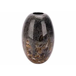 Cosy @ Home Vaas Zwart 17x17xh25cm Andere Glas