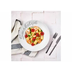 Cosy & Trendy Bord D17-27,5xh6cm Tekst, Smakelijk