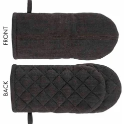 Cosy & Trendy D'nim Ovenwant Zwart 32,5x15xh3cm