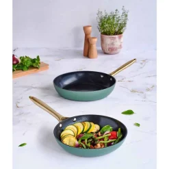 Cosy & Trendy Elegance Braadpan Set2 Groen D24+28cm