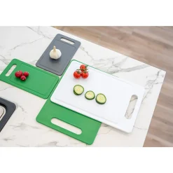 Cosy & Trendy Fresco Snijplank Set2 Groen 25x14xh,6cm  Rechthoek Met Sapgeul Pp