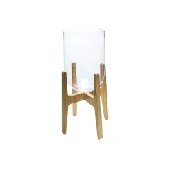 Cosy & Trendy Glazen Vaas Op Voet 21x21x51.5cm