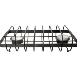 Cosy & Trendy Gourmet Warmer Zwart Met Twee Flex Kaars Houders 24,7x14,1xh6cm