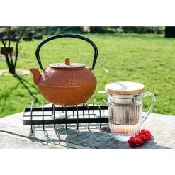 Cosy & Trendy Gourmet Warmer Zwart Met Twee Flex Kaars Houders 24,7x14,1xh6cm