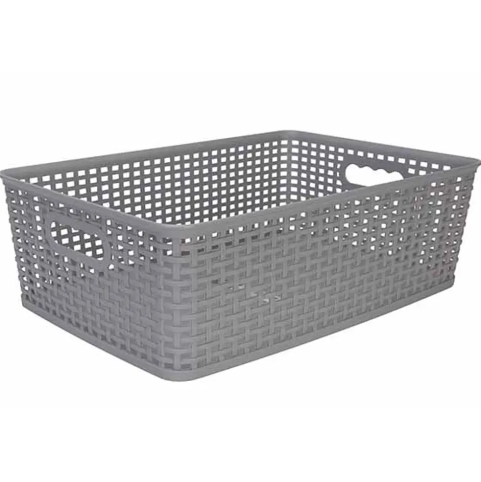 Cosy & Trendy Hozon Opbergmand Grijs 12l 40x26,5xh12,5cm