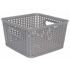 Cosy & Trendy Hozon Opbergmand Grijs 4,5l 21,5x21,5 Xh11,8cm Vierkant