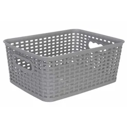 Cosy & Trendy Hozon Opbergmand Grijs 4,5l 24,5x18 ,5xh10cm Rechthoek