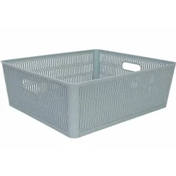 Cosy & Trendy Hozon Opbergmand Pastelblauw 12l Stapelbaar& Nestbaar 38.1x33xh12.7cm