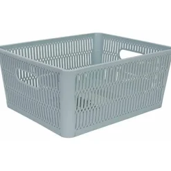 Cosy & Trendy Hozon Opbergmand Pastelblauw 5,8l Stapel Baar & Nestbaar 23x28,2xh12cm