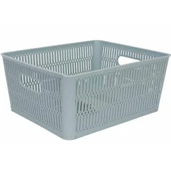 Cosy & Trendy Hozon Opbergmand Pastelblauw 5,8l Stapel Baar & Nestbaar 23x28,2xh12cm