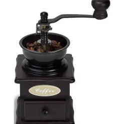 Cosy & Trendy Koffiemolen Retro Zwart Hout 9.5x9.5x20cm