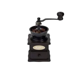 Cosy & Trendy Koffiemolen Retro Zwart Hout 9.5x9.5x20cm