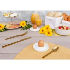 Cosy & Trendy Kupo Eierdopje Coconut Milk Set 4 D10.8xh2cm - Melamine
