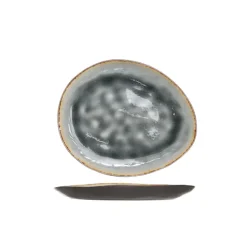 Cosy & Trendy Laguna Blue-grey Plat Bord 19,5x16cm Ova Al