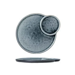 Cosy & Trendy Laguna Blue-grey Plat Bord D27.5-32cm Met 2 Vakken