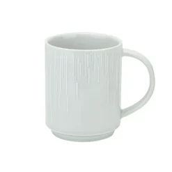 Cosy & Trendy Louis Grey Beker D8xh10cm 33cl New Bone China