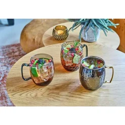 Cosy & Trendy Moscow Mug 10x8cm Zwart Gehamerd 45cl