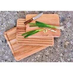 Cosy & Trendy Onesta Vleesplank 34x44xh2cm Rechthoek Beuk Dubbelzijdig Gebruik