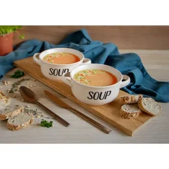 Cosy & Trendy Soup Cream Soepkommetje 'soup' D13,5cm H6.5cm - 47cl
