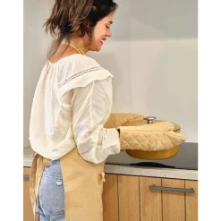 Cosy & Trendy Stoff Ovenwant Amber Gold 31x15xh3cm