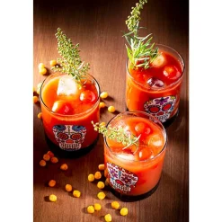 Cosy & Trendy Tiki Glas Doodskop Set4 D7,5x6,8cm