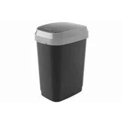 Curver Dual Swing Afvalemmer M Zwart 30l 26x37x H47,5cm
