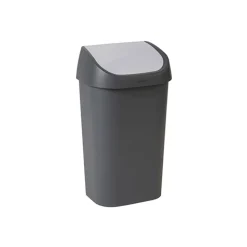 Curver Mistral Afvalemmer Swing Deksel 25l Anthraciet-grijs Deksel 32.5x25.3x51.7c