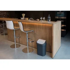 Curver Mistral Afvalemmer Swing Deksel 25l Anthraciet-grijs Deksel 32.5x25.3x51.7c