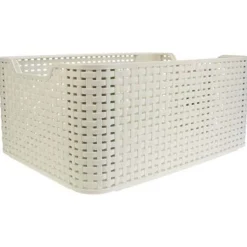 Curver Natural Style Mandje Medium Vintage Wit 38x29x17