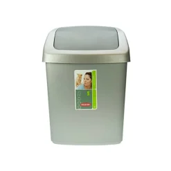 Curver Swing Afvalbak Zilver-anthraciet 15l Rp