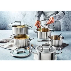 Demeyere Diverto 3 Soeppot met glasdeksel 24cm 7L