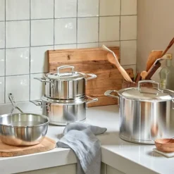 Demeyere Silver 7 Soeppot met dubbelwandig deksel 24cm 8l