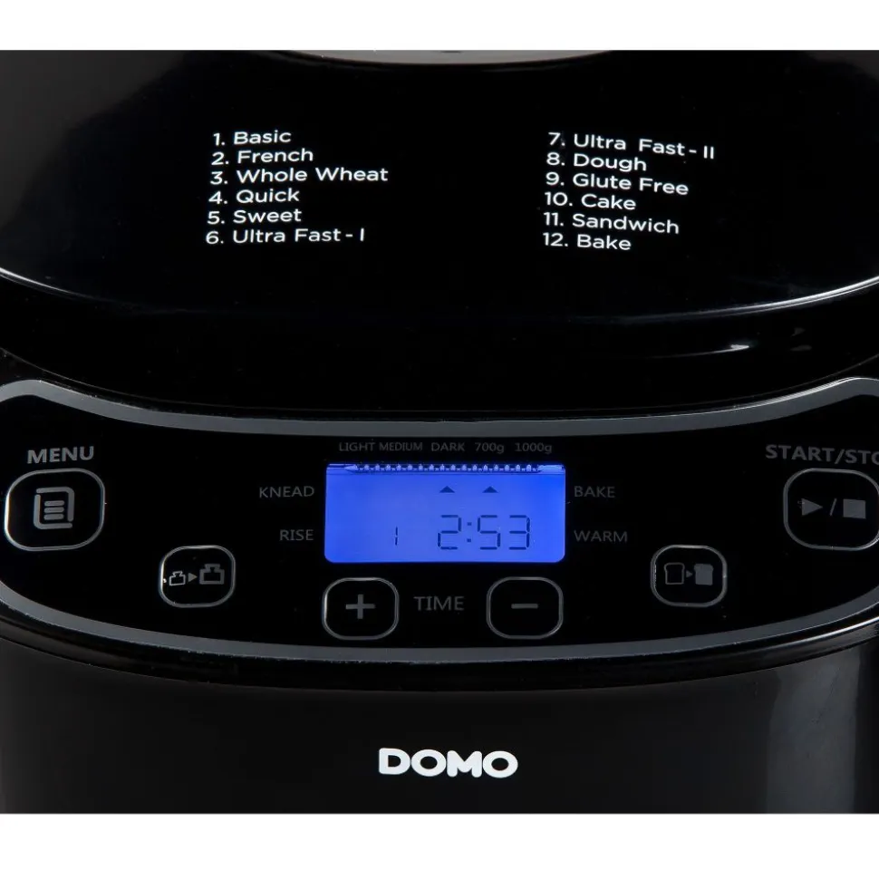 Domo Broodbakmachine 700-1000gr - 12 programma's