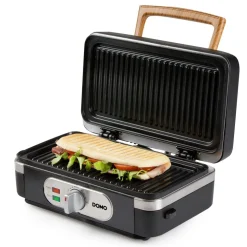 Domo DO9278C Snackmaker 3-in-1: croque-wafel-grill inky black