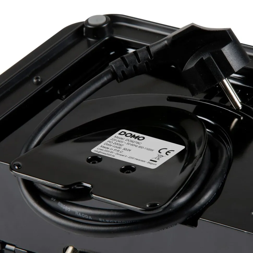 Domo DO9278C Snackmaker 3-in-1: croque-wafel-grill inky black