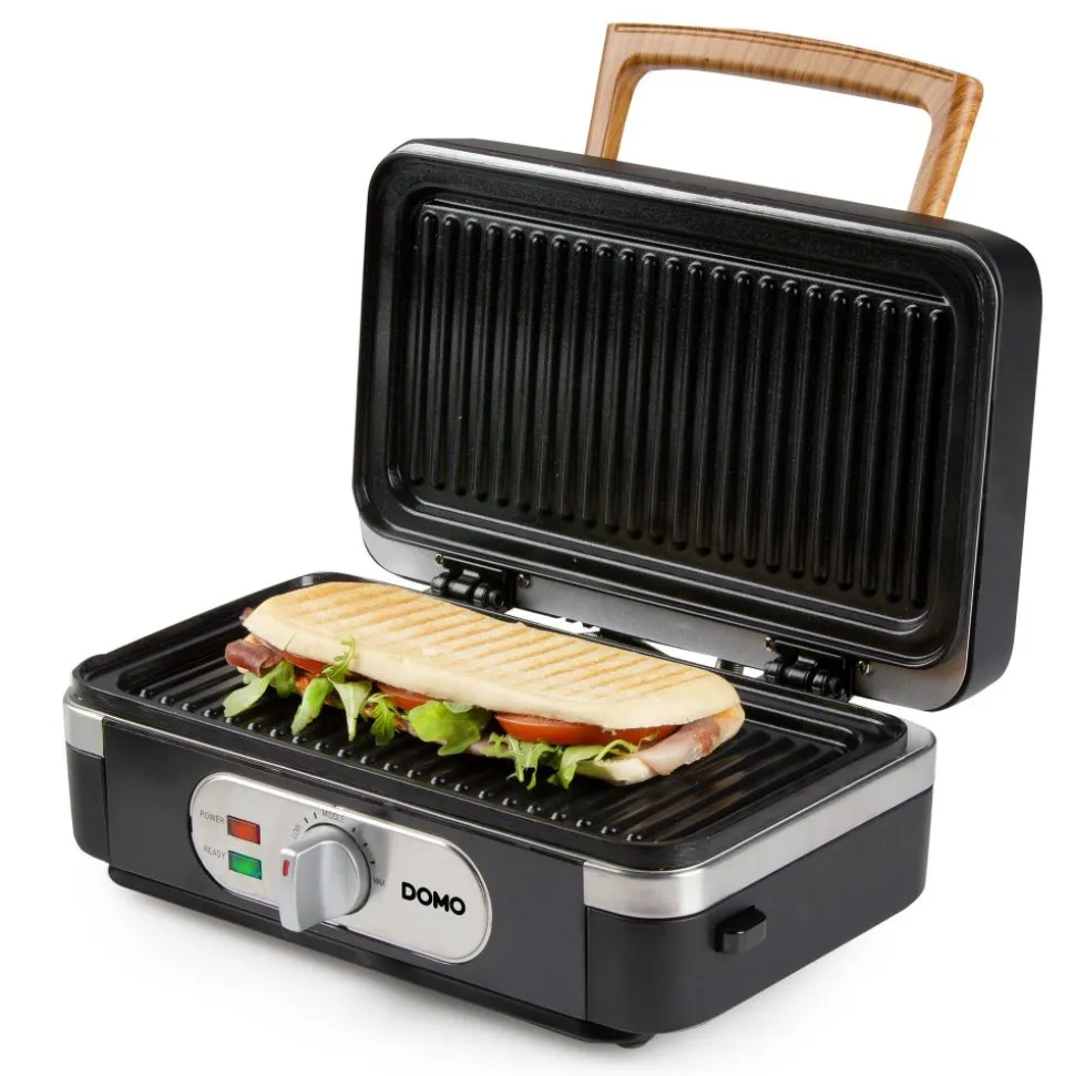 Domo DO9278C Snackmaker 3-in-1: croque-wafel-grill inky black
