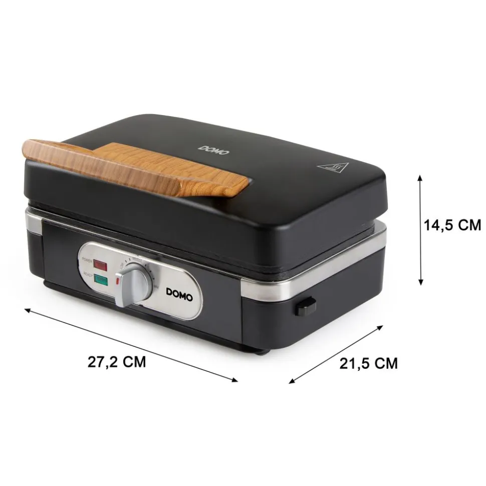 Domo DO9278C Snackmaker 3-in-1: croque-wafel-grill inky black